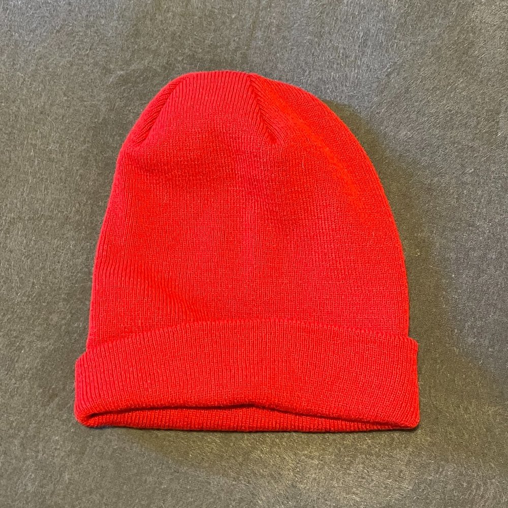 Plain Red Knit Beanie